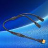 XT60 Male to Double DC8020 Female Power Cable 55cm 14AWG High Current 20A Suitable for Solar Panel Portable Chargings