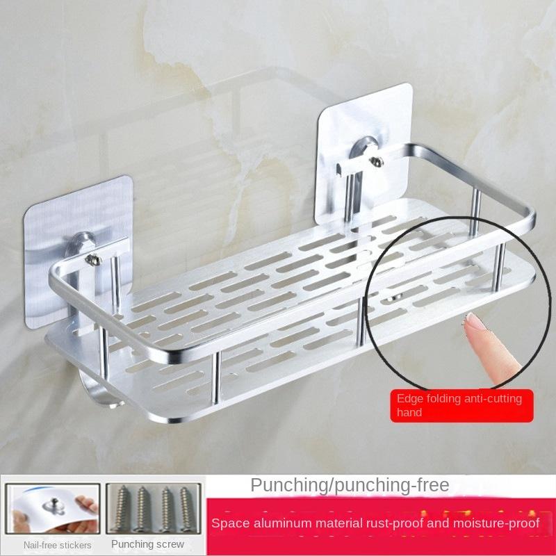 

Инновационная непробиваемая полка для хранения в ванной комнате - космический алюминиевый органайзер для душевой комнаты для принятия душа и мытья