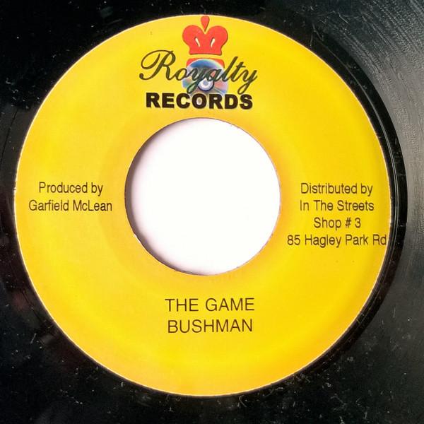 

7inch Record BUSHMAN - The Game NONE Royalty Records Jamaica Reggae, Ska & Dub Used