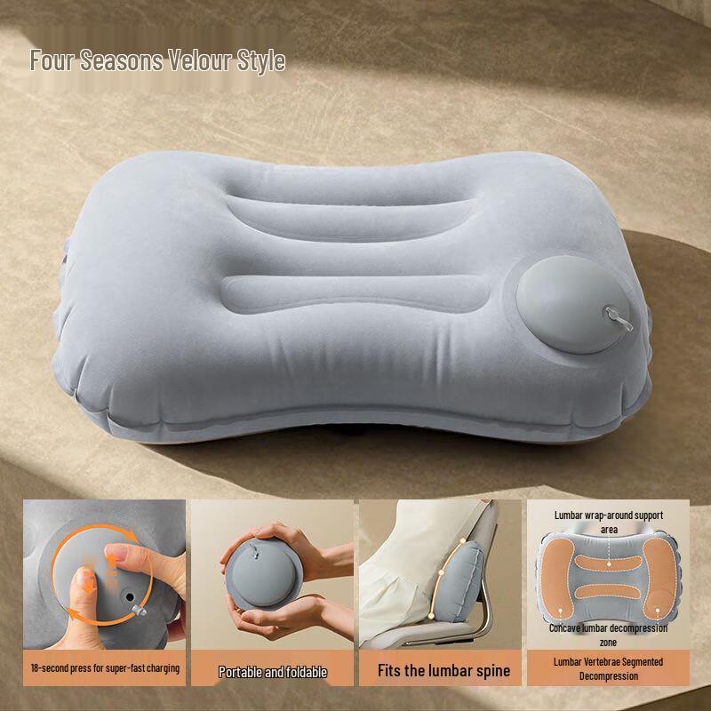 Ayub Press-Inflate Travel Pillow & Lumbar Cushion