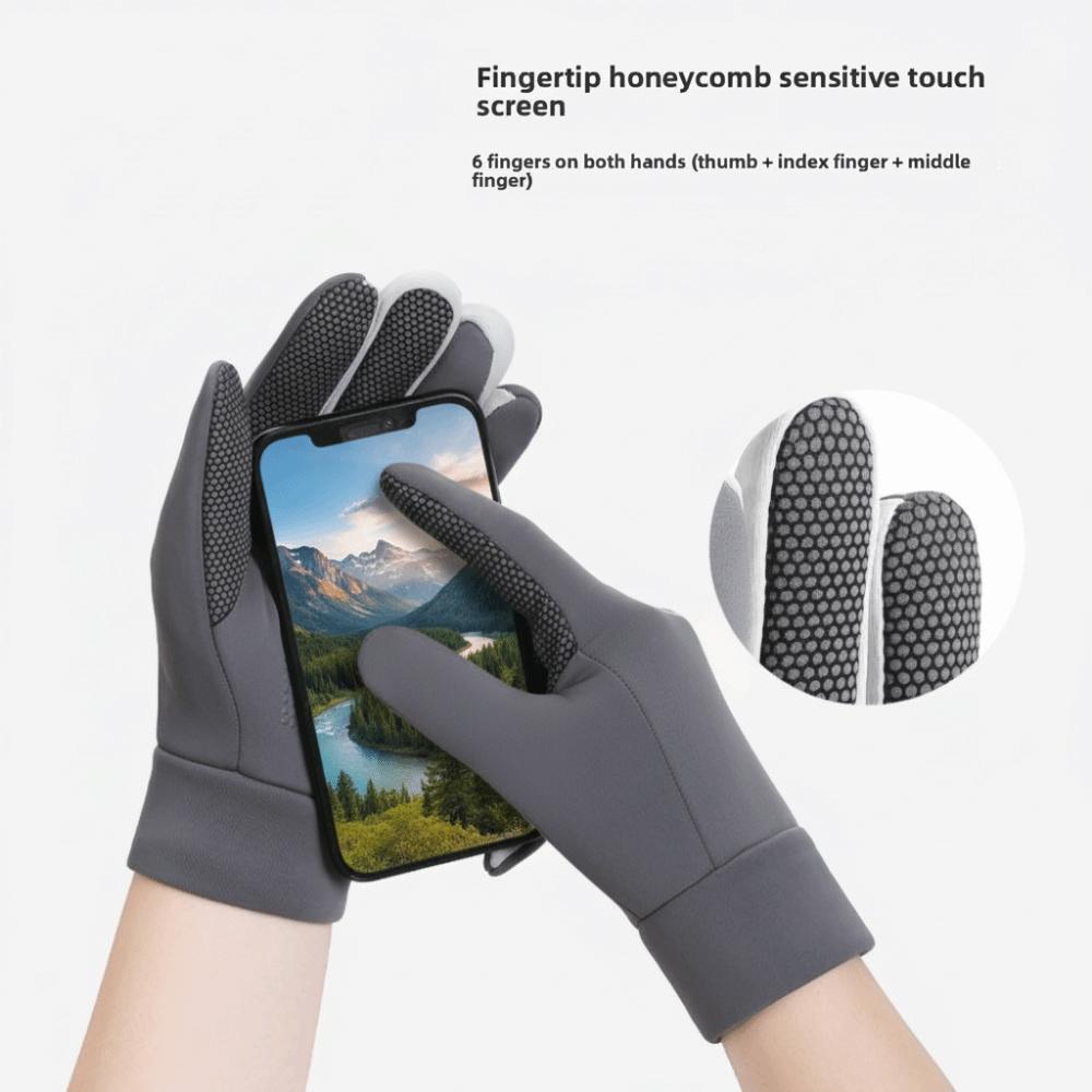 Full Finger Cycling Gloves Anti Slip Sports Mittens Unisex Winter Warm Gloves  Cycling