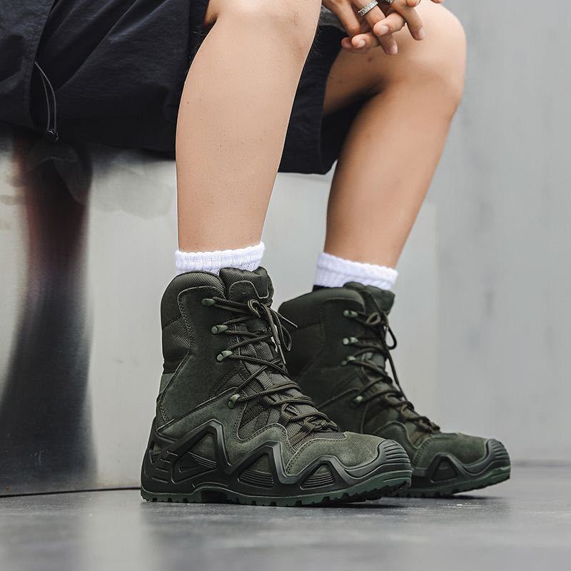 Botas de Plataforma de Moda para Hombre Zapatos Cómodos de Tendencia Botas Casuales para Hombre Caña Alta Resistentes al Desgaste para Exteriores Botas Antideslizantes Hombre Tenis Exterior