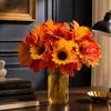 Seasonal Harvest Stem for Fall Vase Styling, Artificial Arrangement Piece for Table Display and Holiday Hosting