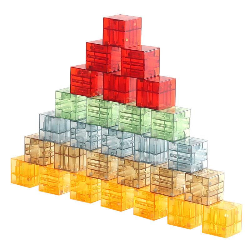 Pure Color Magnetic Building Blocks for Kids' Intellectual Development - Fun Geometric Construction & Parent-Child Interaction Learning Toys