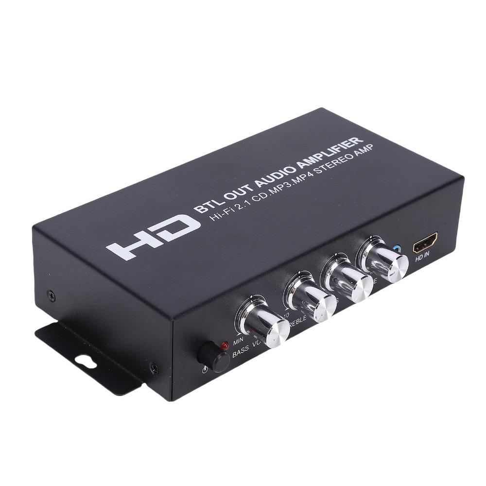 Independent Treble/Bass/Volume EQ Stereo Power Amplifier Audio Amplifier System  Home Use