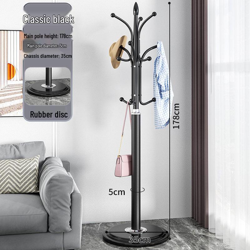 Modern Floor-Standing Coat and Clothes Rack for Bedroom or Living Room