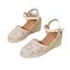 2026 Fashionable Versatile Large Size Height-Increasing Buckle Sandals