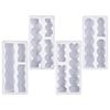 Round/Waving/Heart Candle Molds for Making Candle Soap DIY Craft
