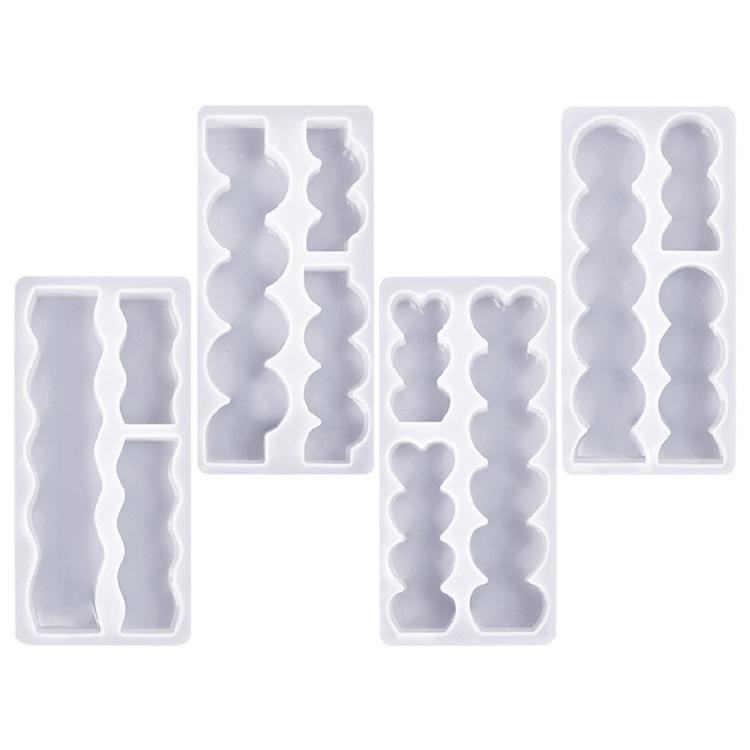 Round/Waving/Heart Candle Molds for Making Candle Soap DIY Craft