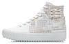Wu Xing Slip Resistant Abrasion Resistant High Top Skateboard Shoes Unisex Mist White AGCR490-3