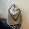 New Solid Color Nyl Zipper Women's Tote Bag Soft Simple Large Capacity Handbag 2026 Fashi High Beauty Versatile Shoulder Bag