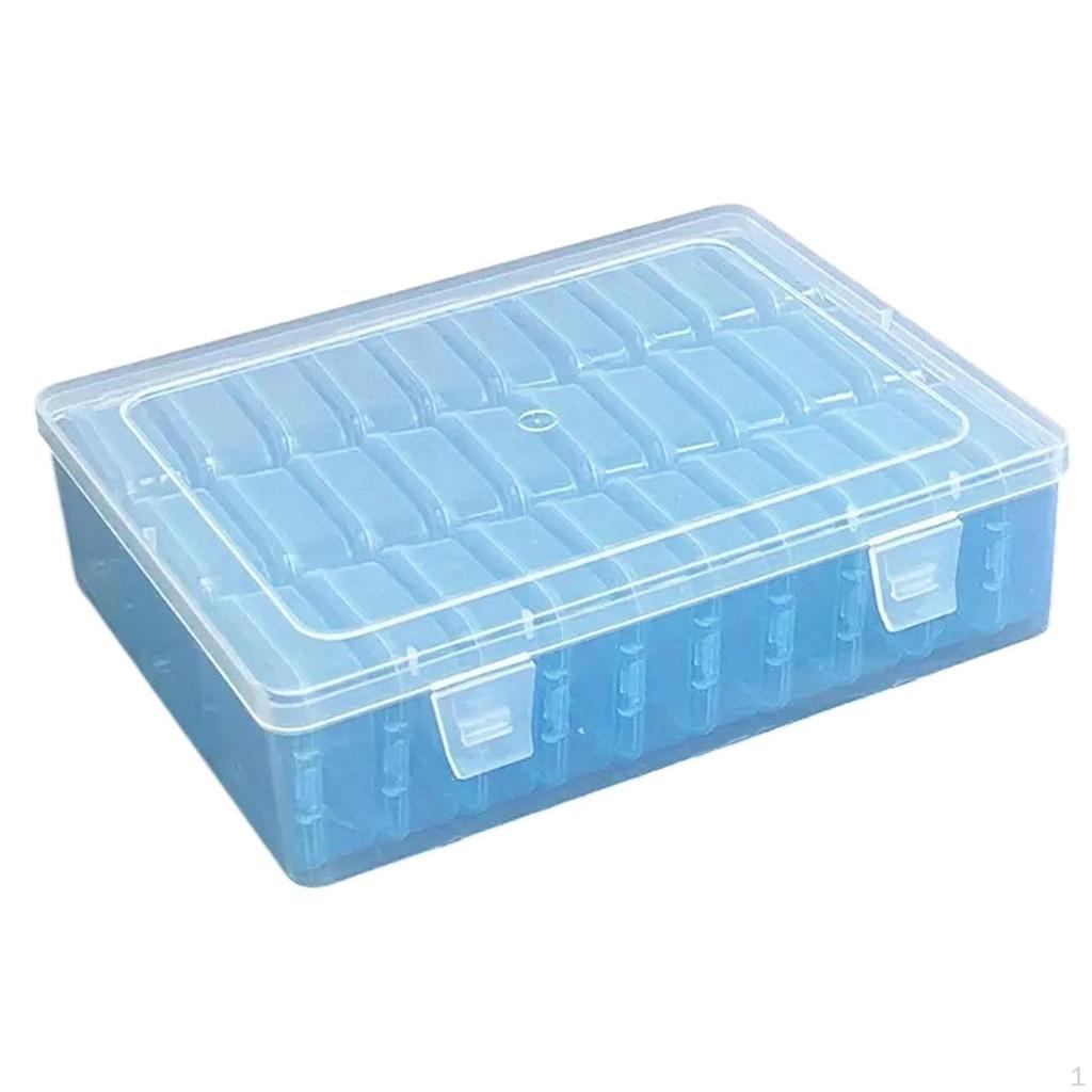 Clear Jewelry Organizer Box Bead Versatile Practical Storage Case with Lid Cover