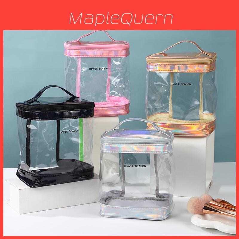 Modern Minimalist Pvc Transparent Makeup Bag With Large Capacity For Travel And Storage