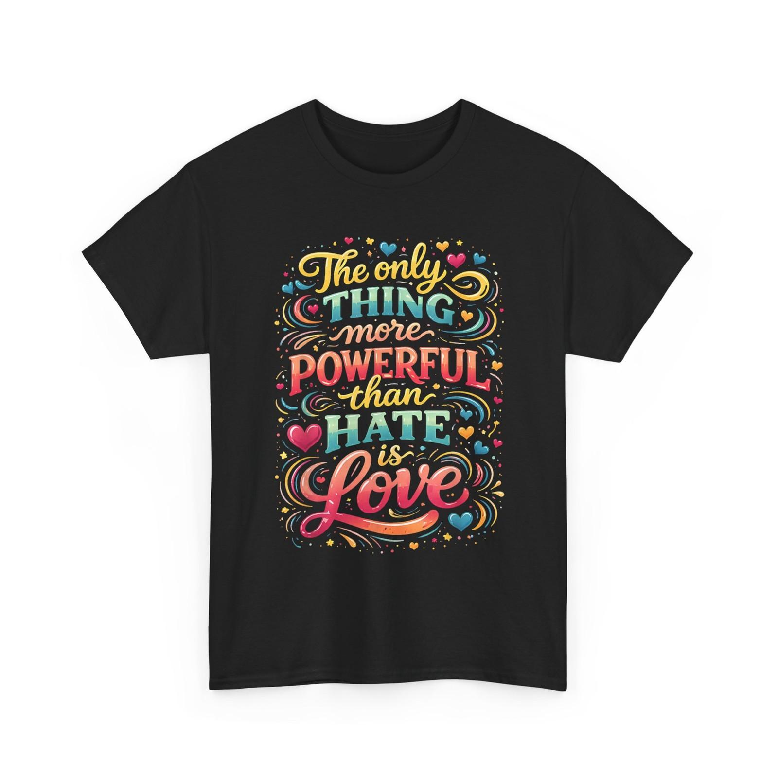 Love Outshines Hate in This Powerful T-Shirt Design S разноцветный