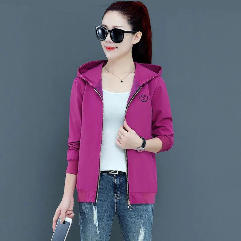 

Женская спортивная куртка с защитой от ультрафиолета, бутик, теннисная одежда, уличная одежда, повседневный удобный тонкий весенний топ M фиолетовый