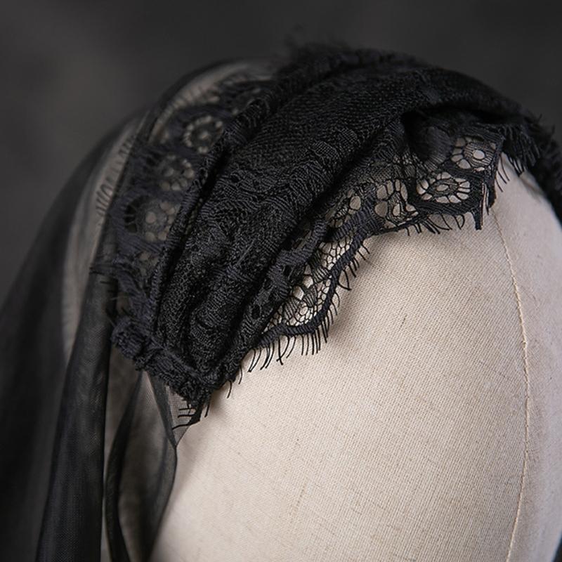 Stylish Vintage Mantilla Veil Latin Mass Lace Veil Spanish Head Covering for Catholic Chapel Bridal Wedding Party Veil
