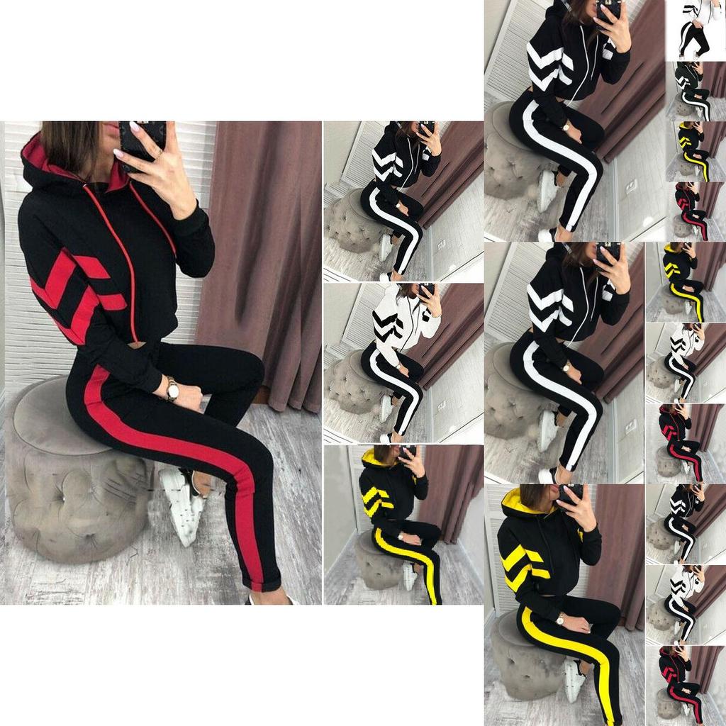 Stylish Ladies Crop Top Hoodie Set With Comfortable Loungewear Tracksuits For Women