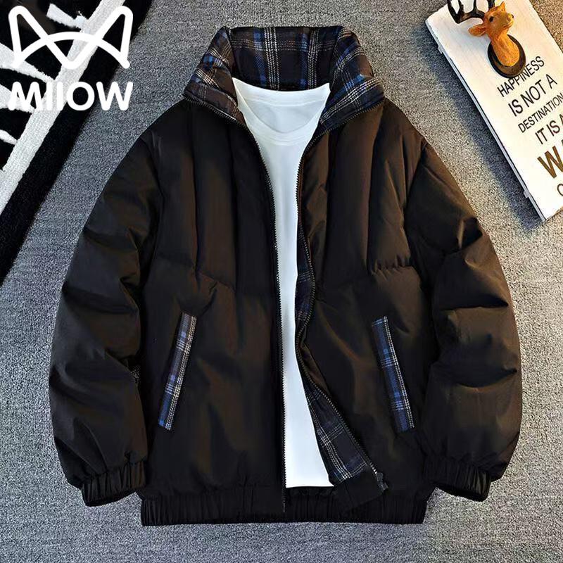 

Mao Ren Men s Warm Stand-Collar Padded Jacket S