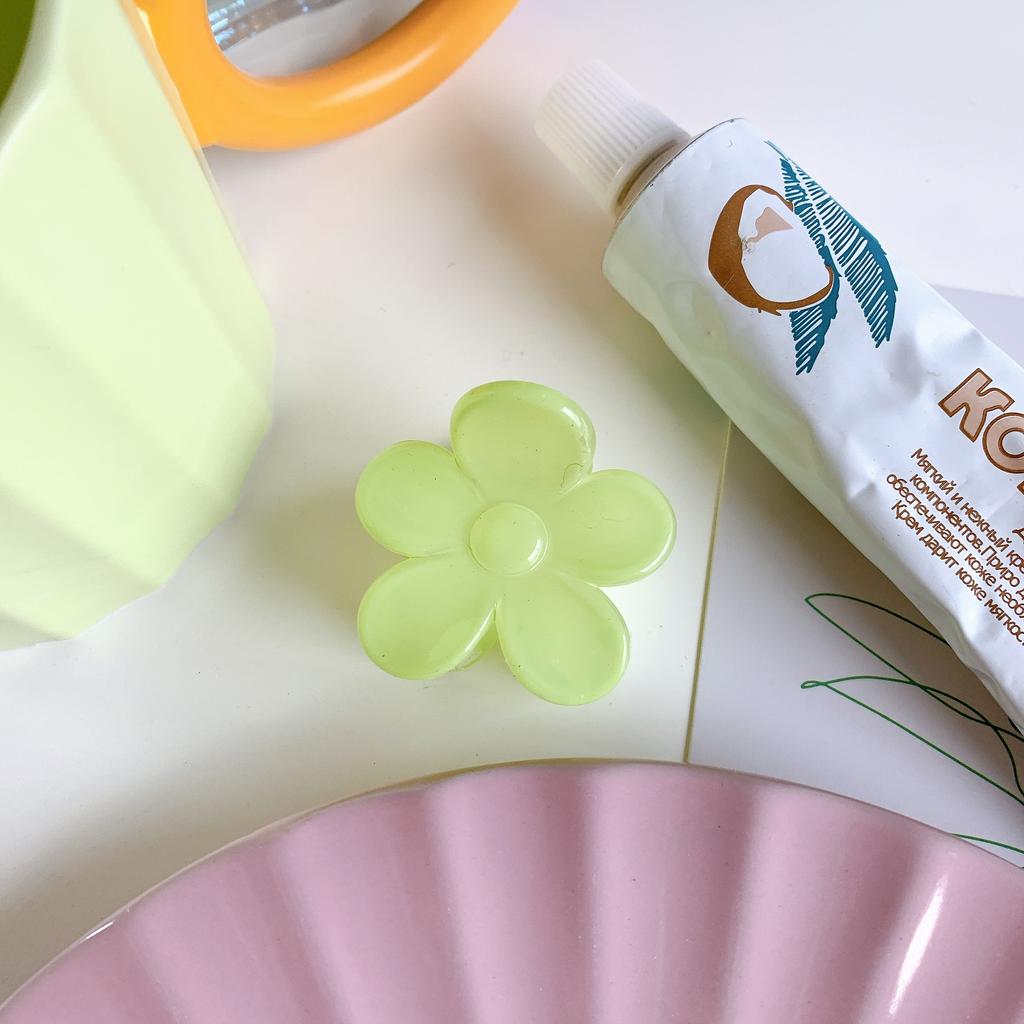 Korean Women Claw Clip Elegant Solid Color Flower Shape Matte Hair Clips Girls Hair Claws Hair Accessories Hair Barrettes New