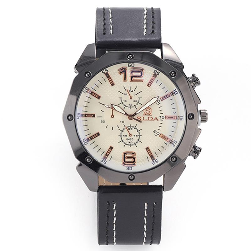 Luxury Watch for Man Fashion Date Week Stainless Steel Men Watch Casual Quartz Men's Watches Male Clock Gift