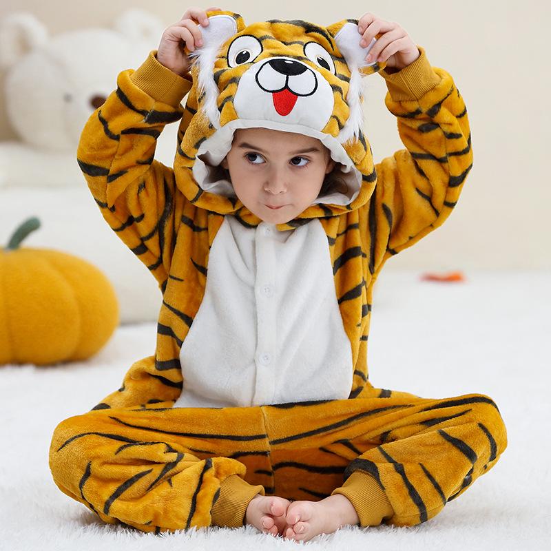 Michley Kids & Teens Animal Flannel Onesie - Homewear & Party Outfit