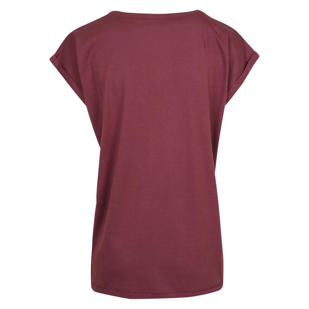 Build Your Brand Womens/Ladies Extended Shoulder T-Shirt