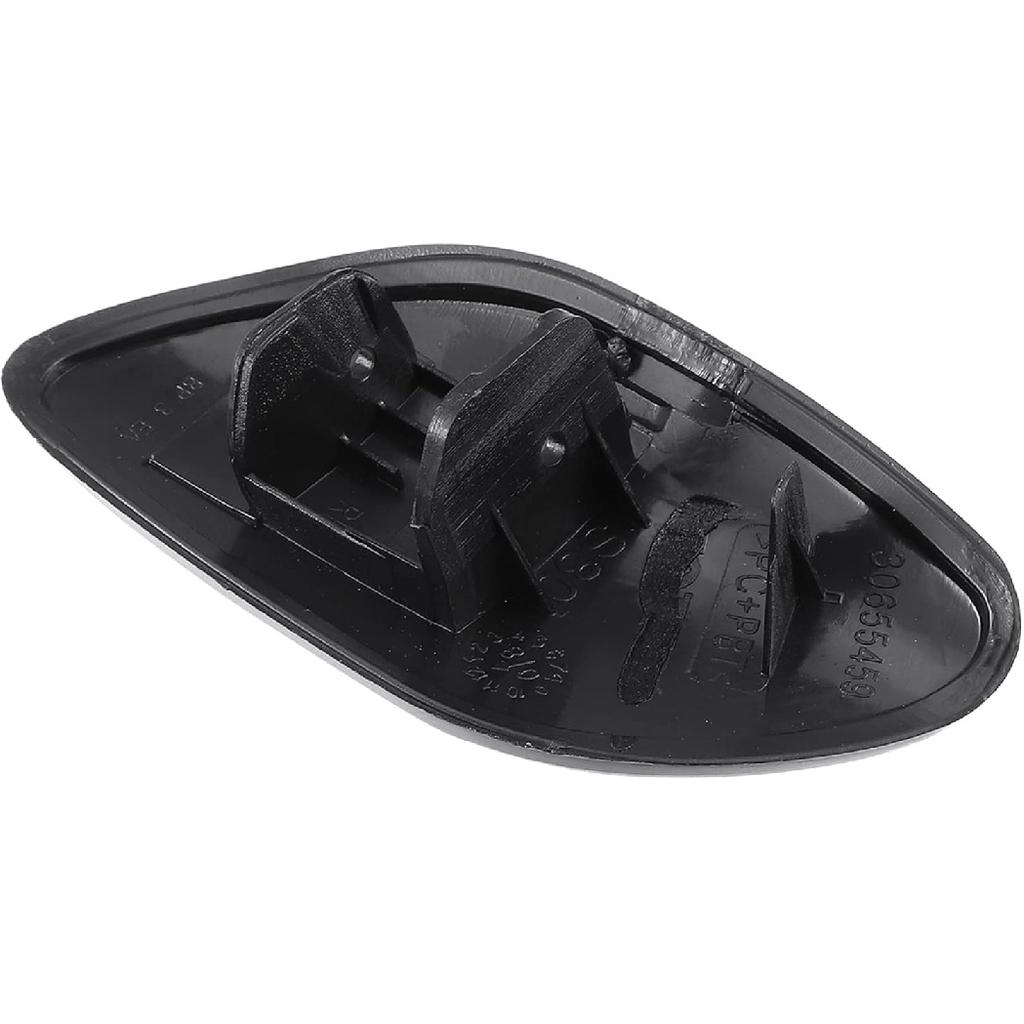 ACROPIX Front Left Right Side Bumper Headlight Washer Nozzle Cover Cap Fit for Volvo S80 - Pack of 2 Black