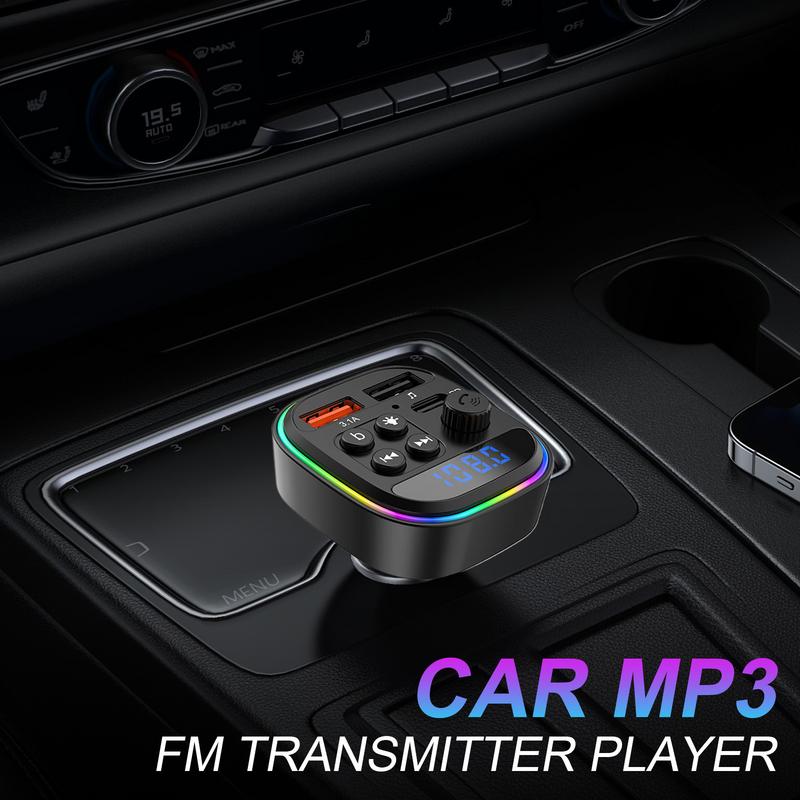 Car FM Transmitter Auto Radio Adapter Music Player MP3 Music Player Auto Phone Charger For Vehicle RV Sedan Truck Radio Adapter