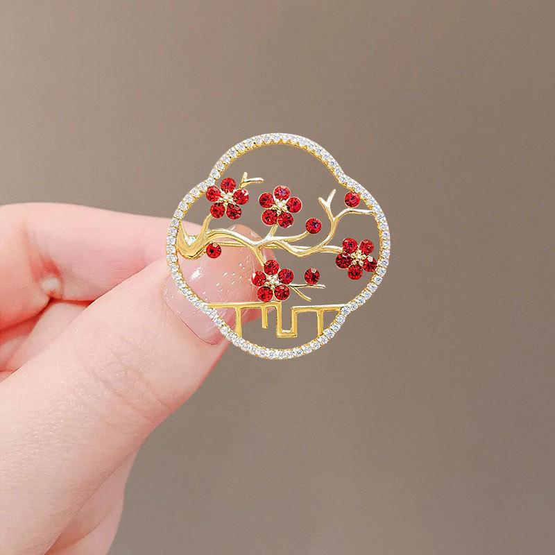 Elegante Schmetterlingsbrosche mit Perle – Damen-Modeschmuck-Anstecknadel von hoher Qualität