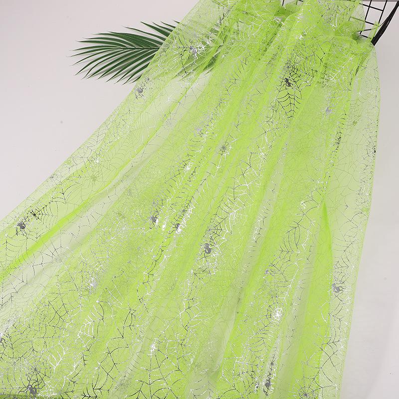 Red Spiderweb Halloween Mesh Fabric: Toy Hat & Cape Decoration