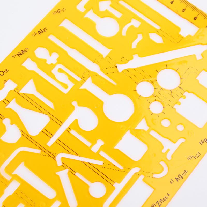 K Resin Drawings Template Ruler For Physical Chemical Instrument Measuring Tool