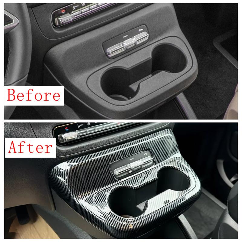Water Cup Panel / Handle Bowl Frame / Side Air AC Vent / Steering Wheel Cover Trim Accessories For Mercedes-Benz Vito 2024 2025