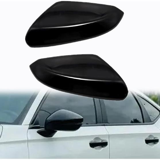 Priprilod Mirror Cap Cover Glossy Black Compatible With Honda Civic 2016-2021 Left Driver & Right Passenger Side # 76251TBAA21ZG 76201TBAA11ZF