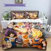 Set Federa e Copripiumino Dragon Ball Fantasia 3 Pezzi Stile Anime Decorazione Letto Regalo per Fan YUN6515