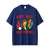 Red Hot Silly Peppers Funny Meme Graphic T Shirts Unisex Women Vintage Gothic Metal Rock Tshirt Unisexs Summer Casual Humor Tshirts