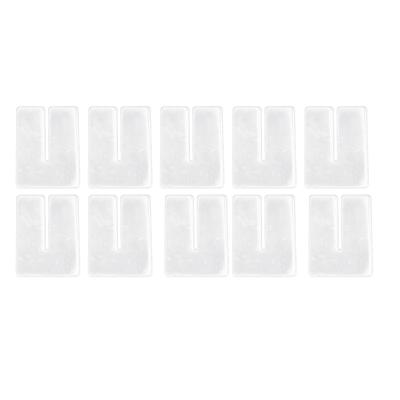 10 pièces Gabarit Acrylique DIY Transparent pour Loisirs Créatifs avec Couche Protectrice pour Adultes Artisanat Perforation Cuir