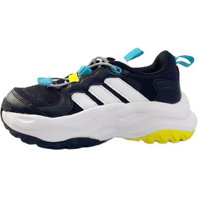 Adidas Maxxwavy Abrasion Resistant Low Top Kids' Running Shoes Black Kids' Sneakers JR5877