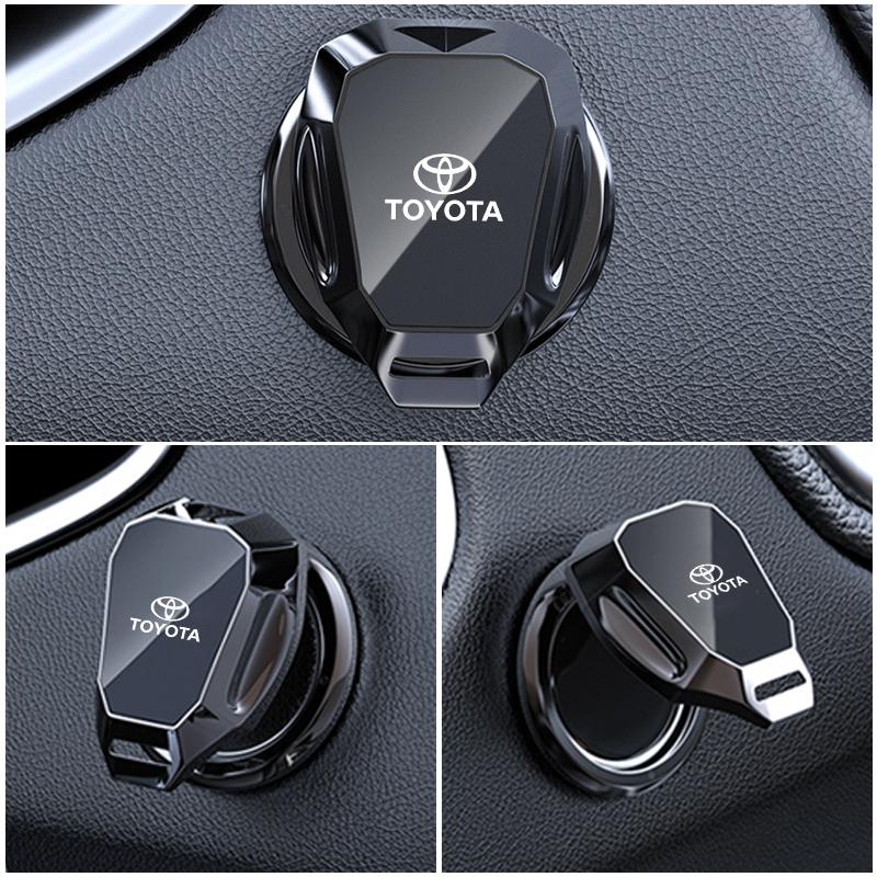 Car Engine Start Button Protective Cover Push Button Stickers For Toyota Corolla Yaris Camry Prius RAV4 CHR Hilux Accessories