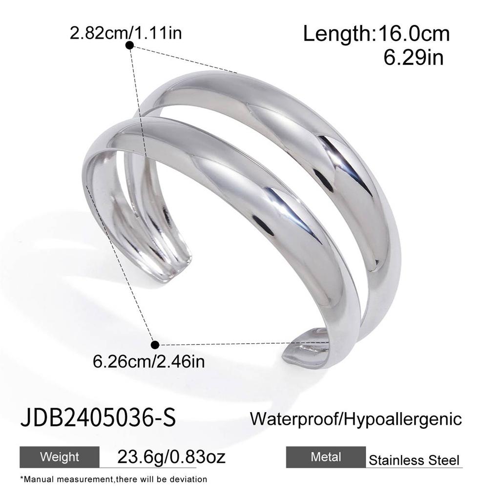 Jiedin European and American Titanium Steel Jewelry Ring Niche Bracelet Does Not Fade Jewelry Stainless Steel Jewelry