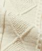 TRILLION Washable Cable Half Sleeve Button-Up Knit (Cream)