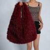 Yogodlns Luxury Fluffy Tote Women Shoulder Bag Lamb Wool Faux Fur Hobo Bags for Winter Large Capacity Shopper Plush Designer Handbags