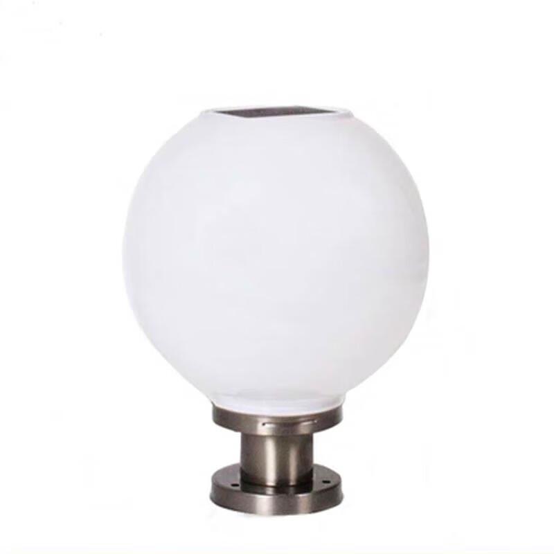Shuya Solar LED Round Outdoor Pillar Head Light 25cm Diameter