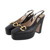 120mm Platform Leather Pumps 723837 BKO00 1000