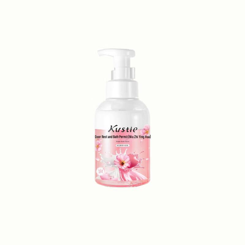 Kustie Milk Cherry Blossom Shake & Foam Shower Mousse