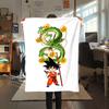 1PC Son Goku  Print Flannel Blanket, High Quality All Seasons, Home Decor, Warmth and Comfort, Perfect for Christmas Gifts