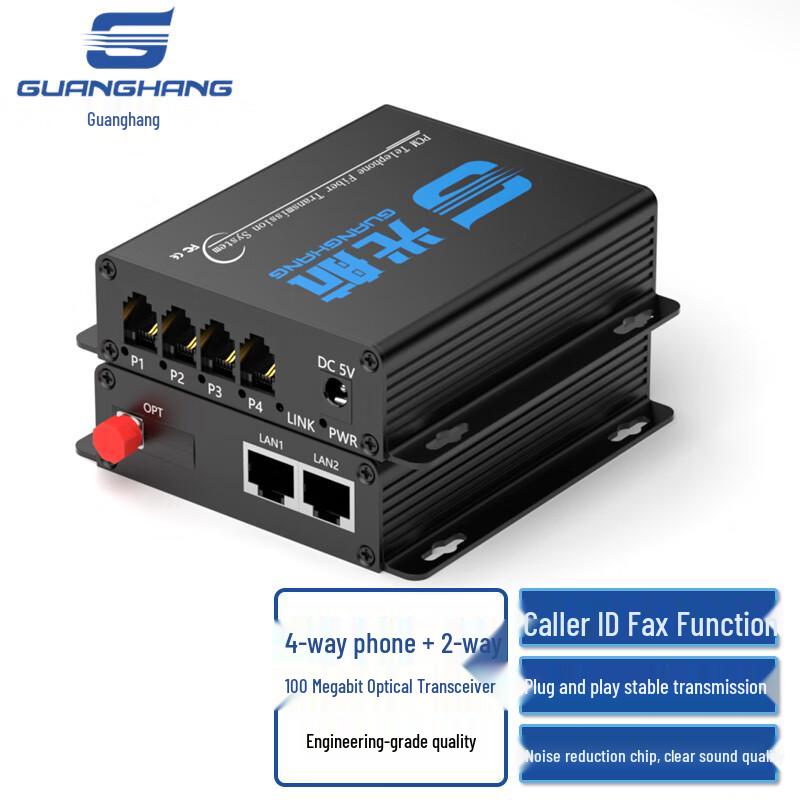 Guanghang PCM Voice Over Fiber Converter