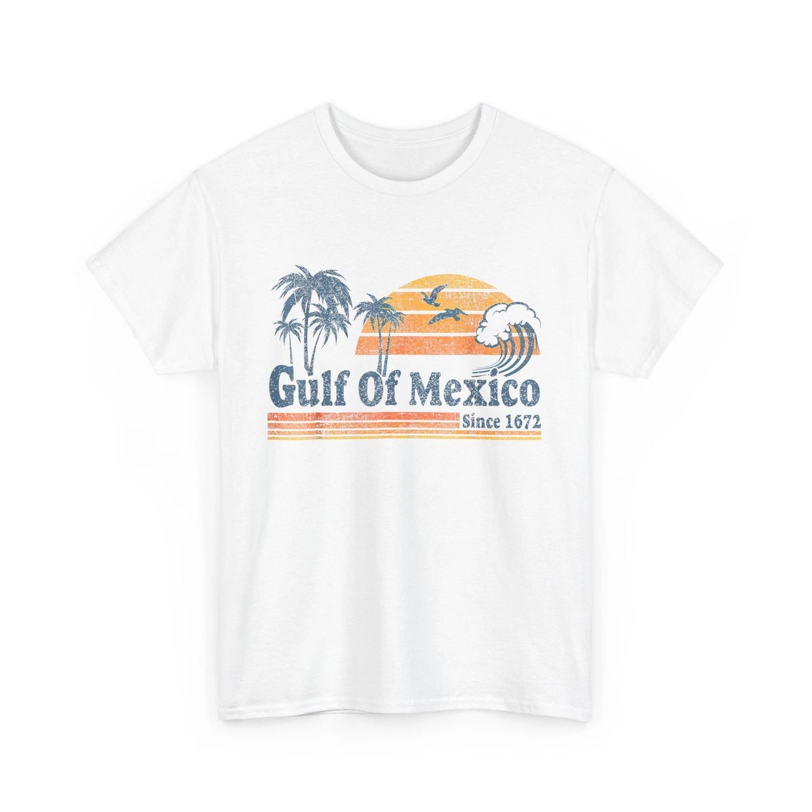 Gulf of Mexico Since 1672 T shirt, Palm Trees Beach Mexico SunseT shirt S