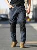 Outdoor Tactical Pants Men Spring Autumn Many Pockets Elastic Waist Mens Military Cargo Pants Waterproof Army Pants For Men No Belt