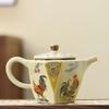 Golden Rooster Ceramic Teapot