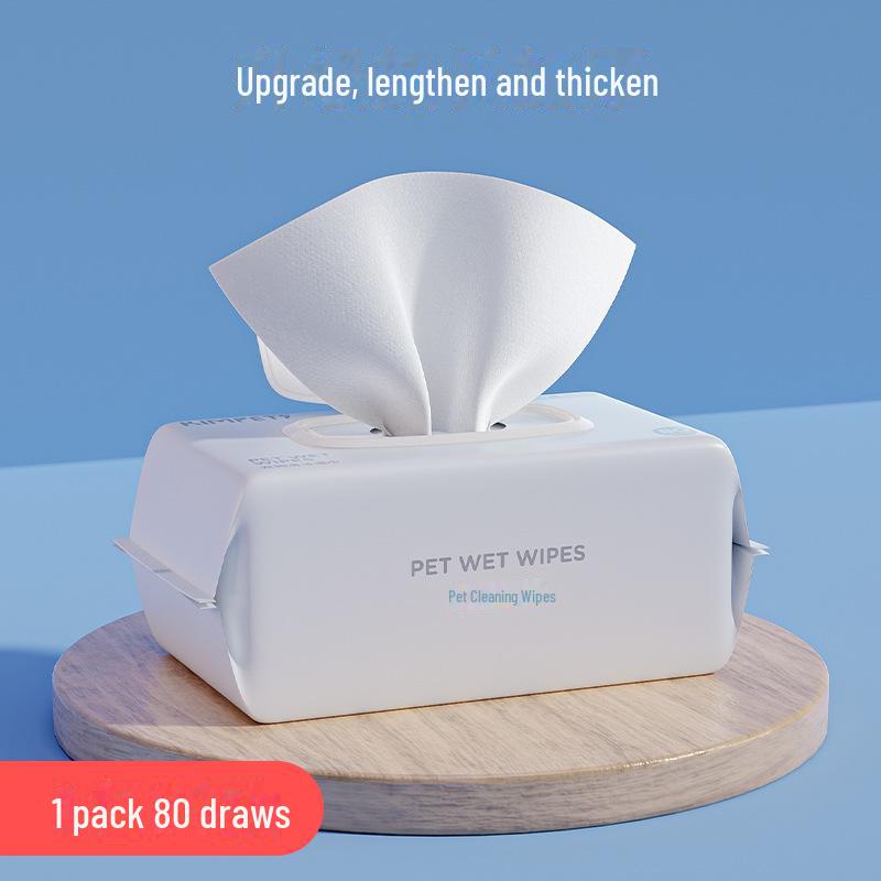 

Влажные салфетки для чистки глаз и ушей домашних животных собак и кошек 80 pieces (Original)